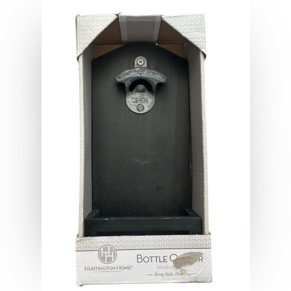 Huntington Home Cheers Bottle Opener - New in Box - Black